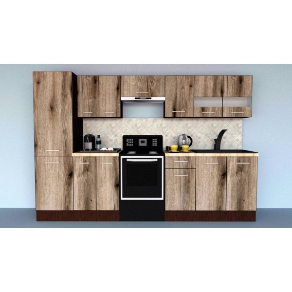 Bucatarie MARINA NEW 290 3B1 Wenge / Decor K366
