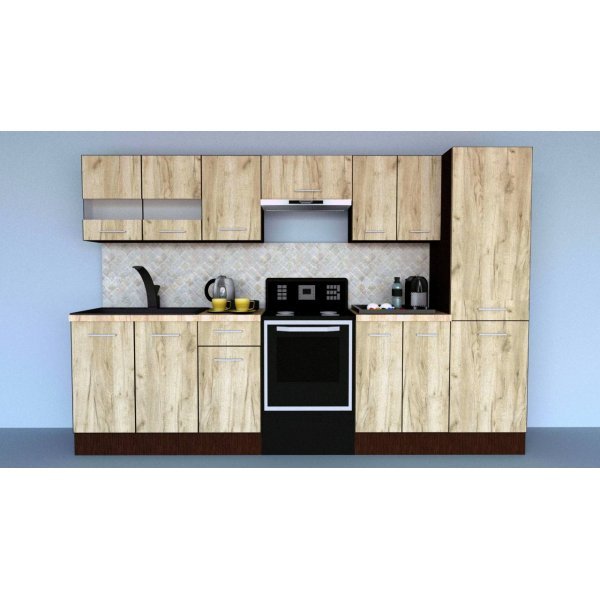 Bucatarie MARINA NEW 290 3B2 Wenge / Decor K002