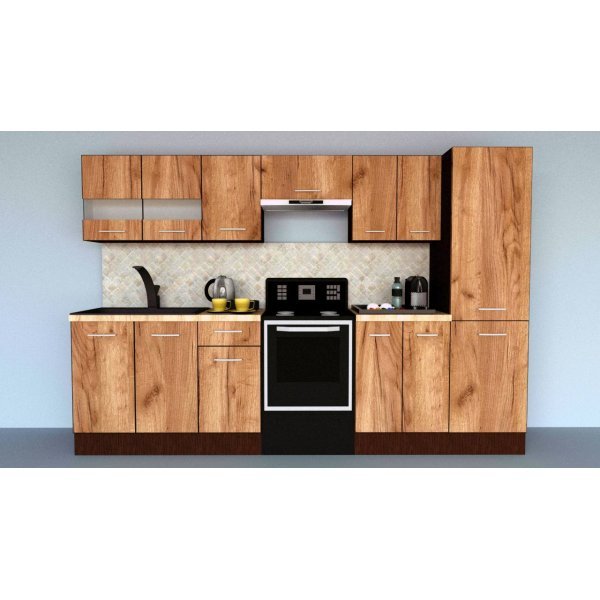 Bucatarie MARINA NEW 290 3B2 Wenge / Decor K004