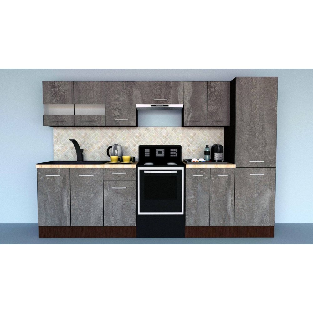Bucatarie MARINA NEW 290 3B2 Wenge / Decor K352