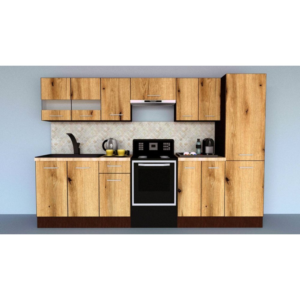 Bucatarie MARINA NEW 290 3B2 Wenge / Decor K365