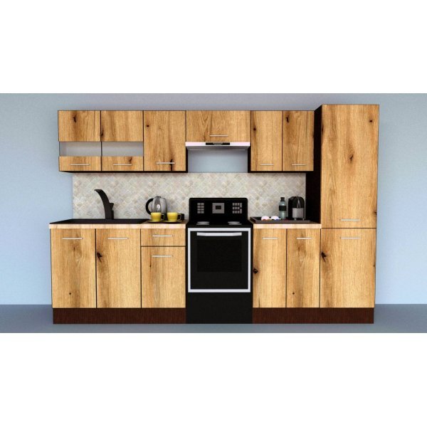 Bucatarie MARINA NEW 290 3B2 Wenge / Decor K365