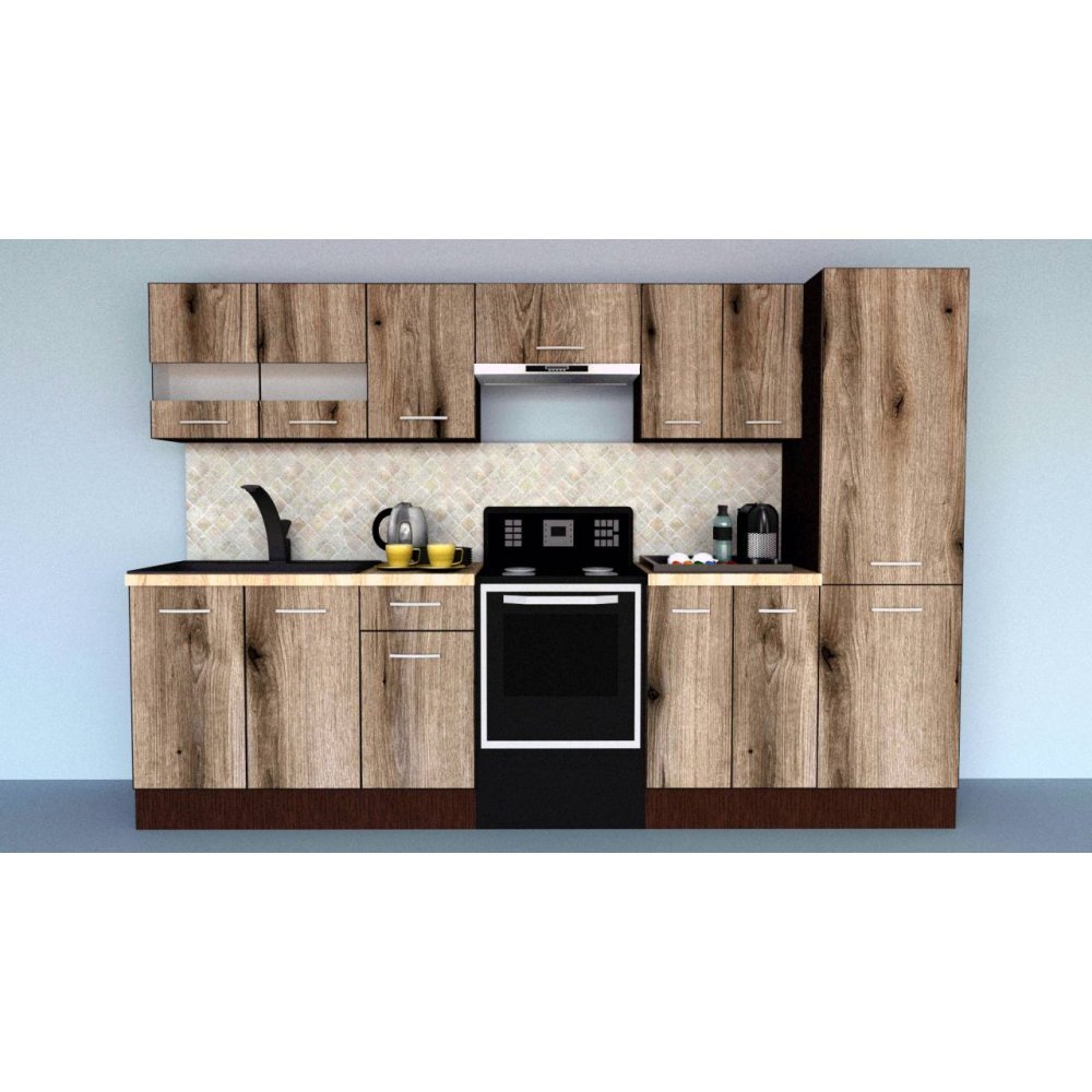 Bucatarie MARINA NEW 290 3B2 Wenge / Decor K366