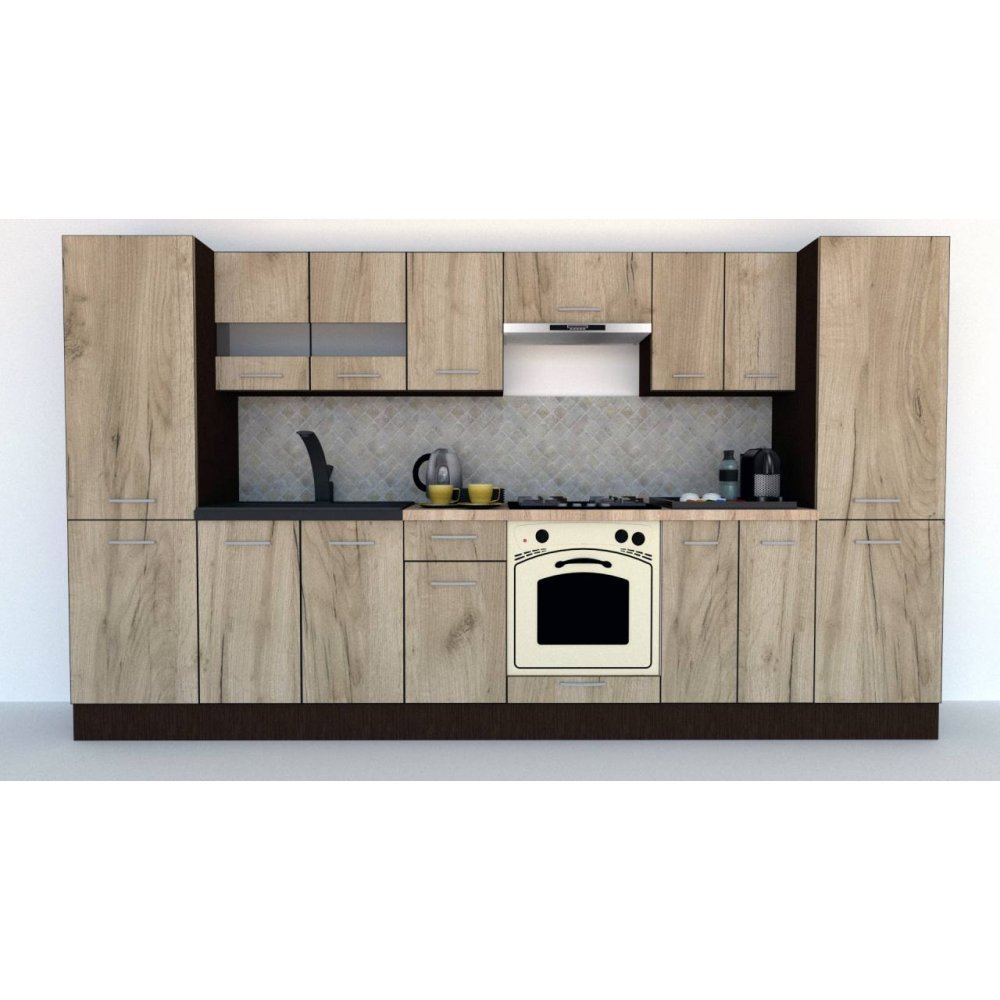 Bucatarie MARINA NEW 340 5A Wenge / Decor K002