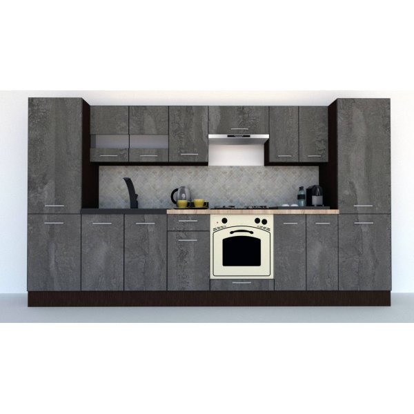Bucatarie MARINA NEW 340 5A Wenge / Decor K352