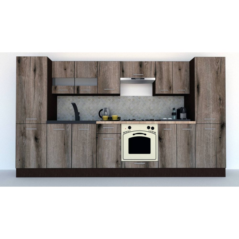 Bucatarie MARINA NEW 340 5A Wenge / Decor K366