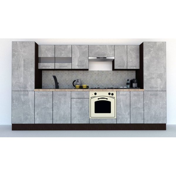 Bucatarie MARINA NEW 340 5B Wenge / Decor 4298