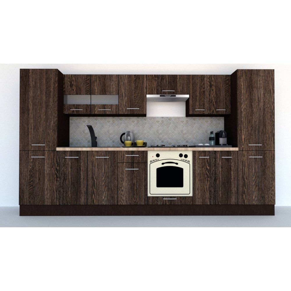 Bucatarie MARINA NEW 340 5B Wenge / Decor 7648