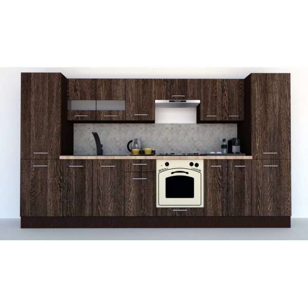 Bucatarie MARINA NEW 340 5B Wenge / Decor 7648