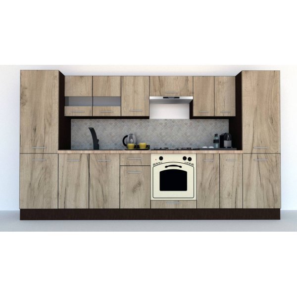 Bucatarie MARINA NEW 340 5B Wenge / Decor K002