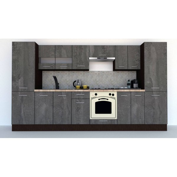 Bucatarie MARINA NEW 340 5B Wenge / Decor K352