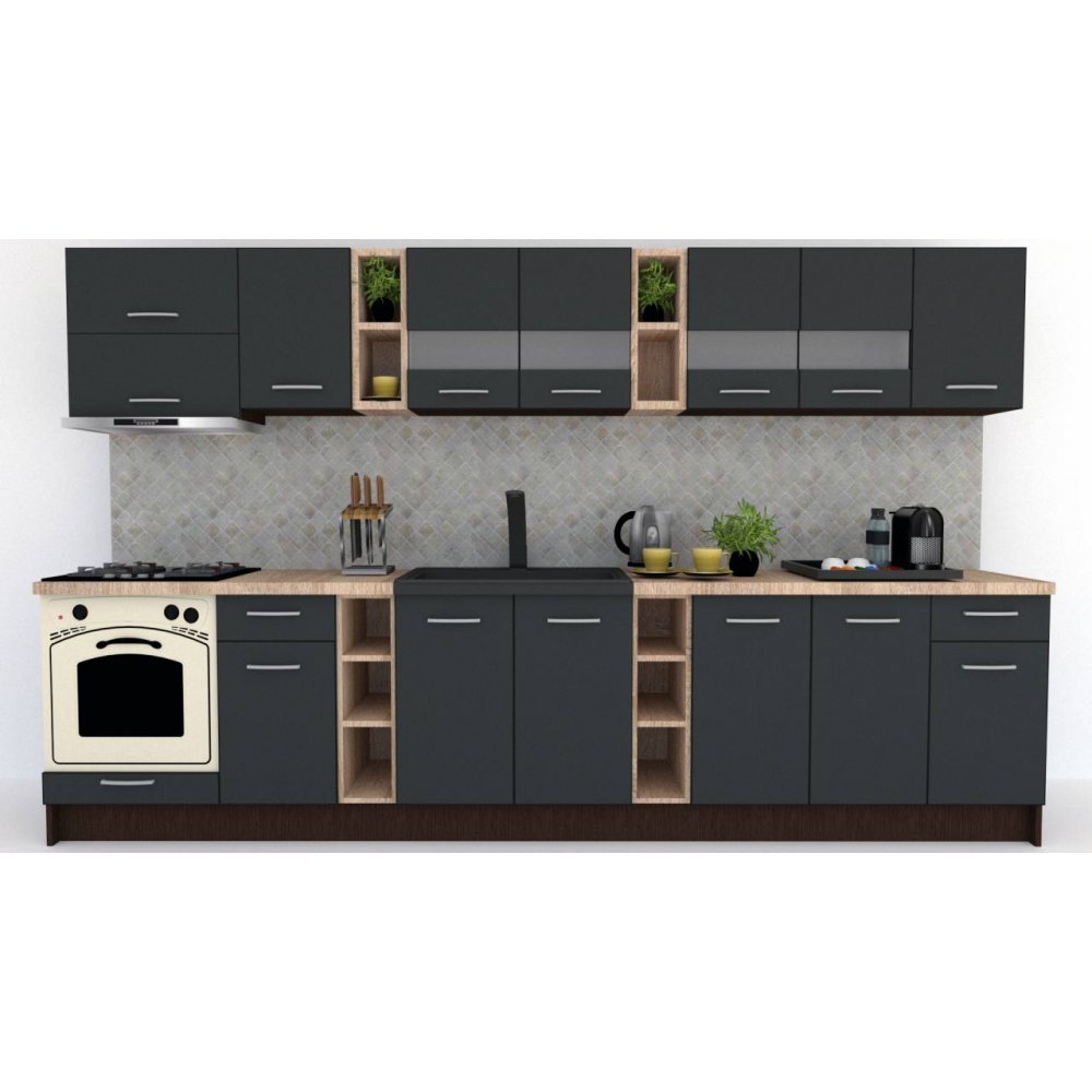 Bucatarie MARINA NEW 340 5C Wenge / Decor 0164