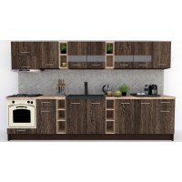 Bucatarie MARINA NEW 340 5C Wenge / Decor 7648