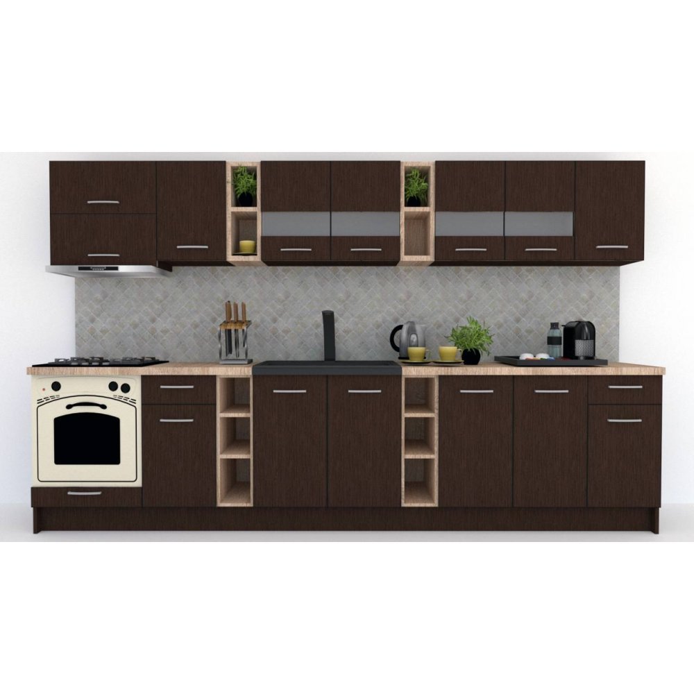 Bucatarie MARINA NEW 340 5C Wenge / Decor 8548