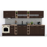 Bucatarie MARINA NEW 340 5C Wenge / Decor 8548