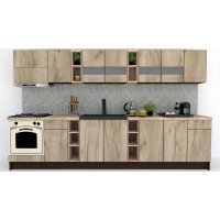 Bucatarie MARINA NEW 340 5C Wenge / Decor K002