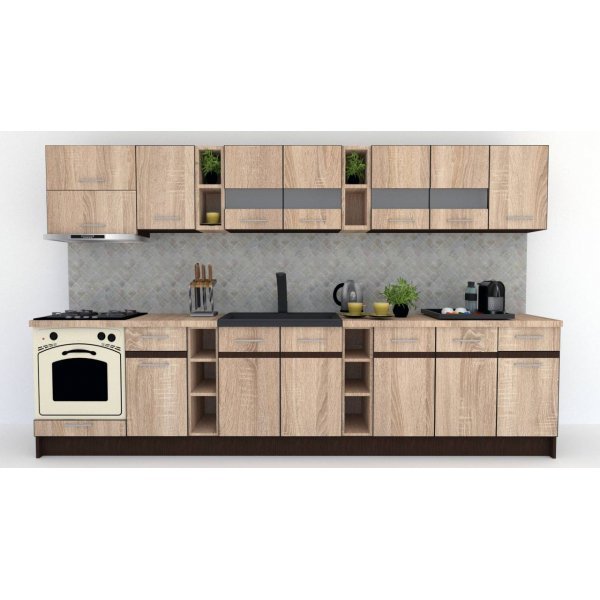Bucatarie MARINA NEW 340 5C Stejar Sonoma