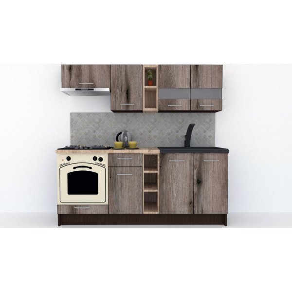 Bucatarie MARINA NEW 200 Wenge / Decor K366