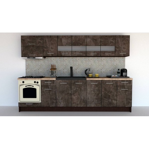 Bucatarie MARINA NEW 300 B Wenge / Decor 4299