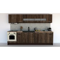 Bucatarie MARINA NEW 300 B Wenge / Decor 7648