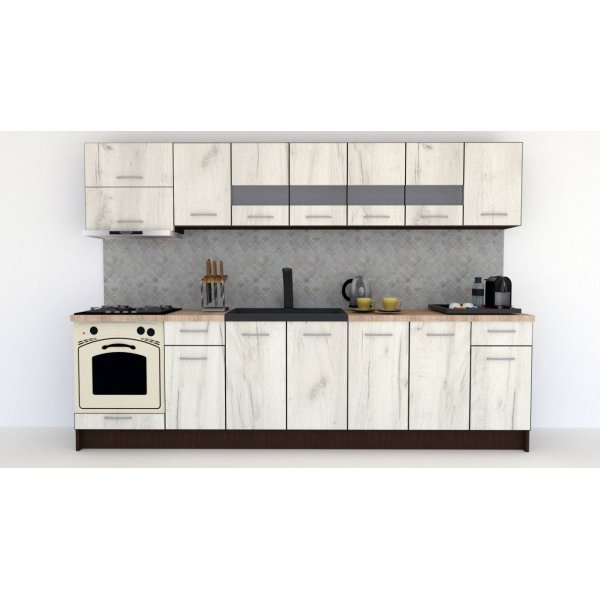 Bucatarie MARINA NEW 300 B Wenge / Decor K001