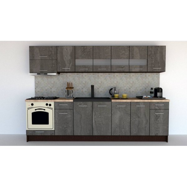Bucatarie MARINA NEW 300 B Wenge / Decor K352