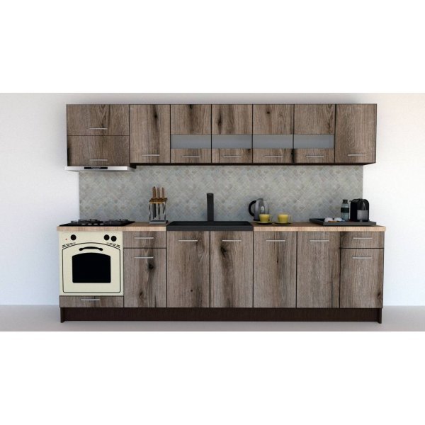 Bucatarie MARINA NEW 300 B Wenge / Decor K366