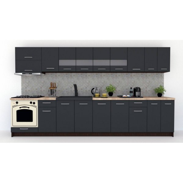 Bucatarie MARINA NEW 360 Wenge / Decor 0164