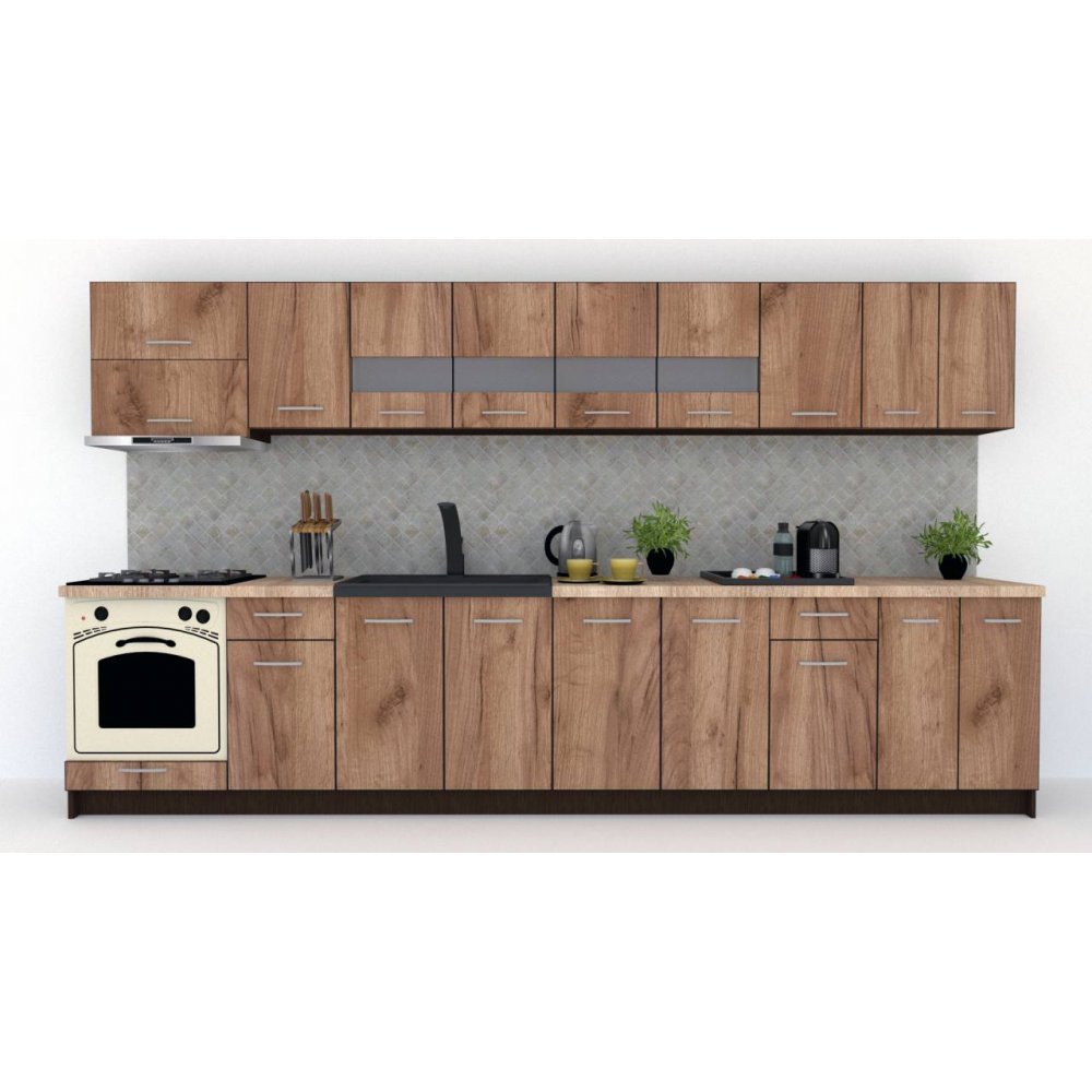 Bucatarie MARINA NEW 360 Wenge / Decor K004