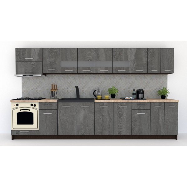 Bucatarie MARINA NEW 360 Wenge / Decor K352