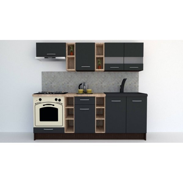 Bucatarie MARINA NEW 220 Wenge / Decor 0164