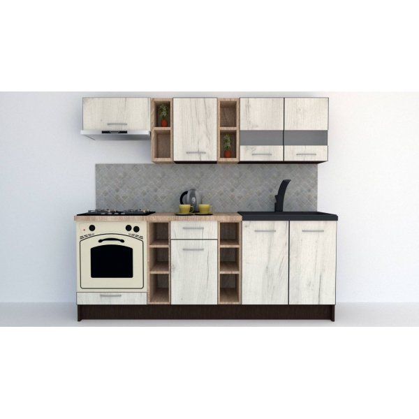 Bucatarie MARINA NEW 220 Wenge / Decor K001