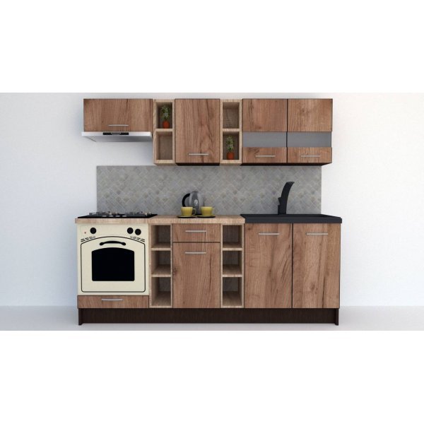 Bucatarie MARINA NEW 220 Wenge / Decor K004