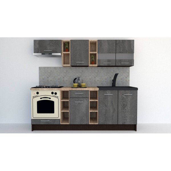 Bucatarie MARINA NEW 220 Wenge / Decor K352