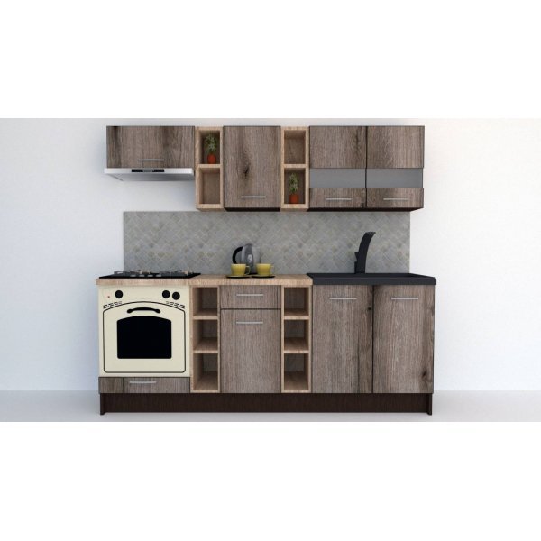 Bucatarie MARINA NEW 220 Wenge / Decor K366
