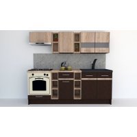 Bucatarie MARINA NEW 220 Wenge / Stejar Sonoma