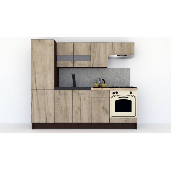 Bucatarie MARINA NEW 230 B Wenge / Decor K002