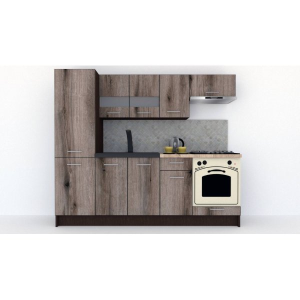 Bucatarie MARINA NEW 230 B Wenge / Decor K366