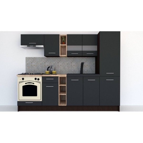 Bucatarie MARINA NEW 250 A Wenge / Decor 0164