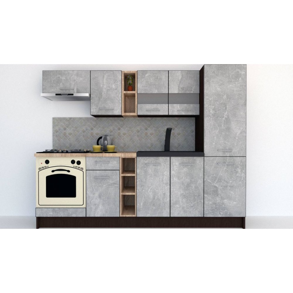 Bucatarie MARINA NEW 250 A Wenge / Decor 4298