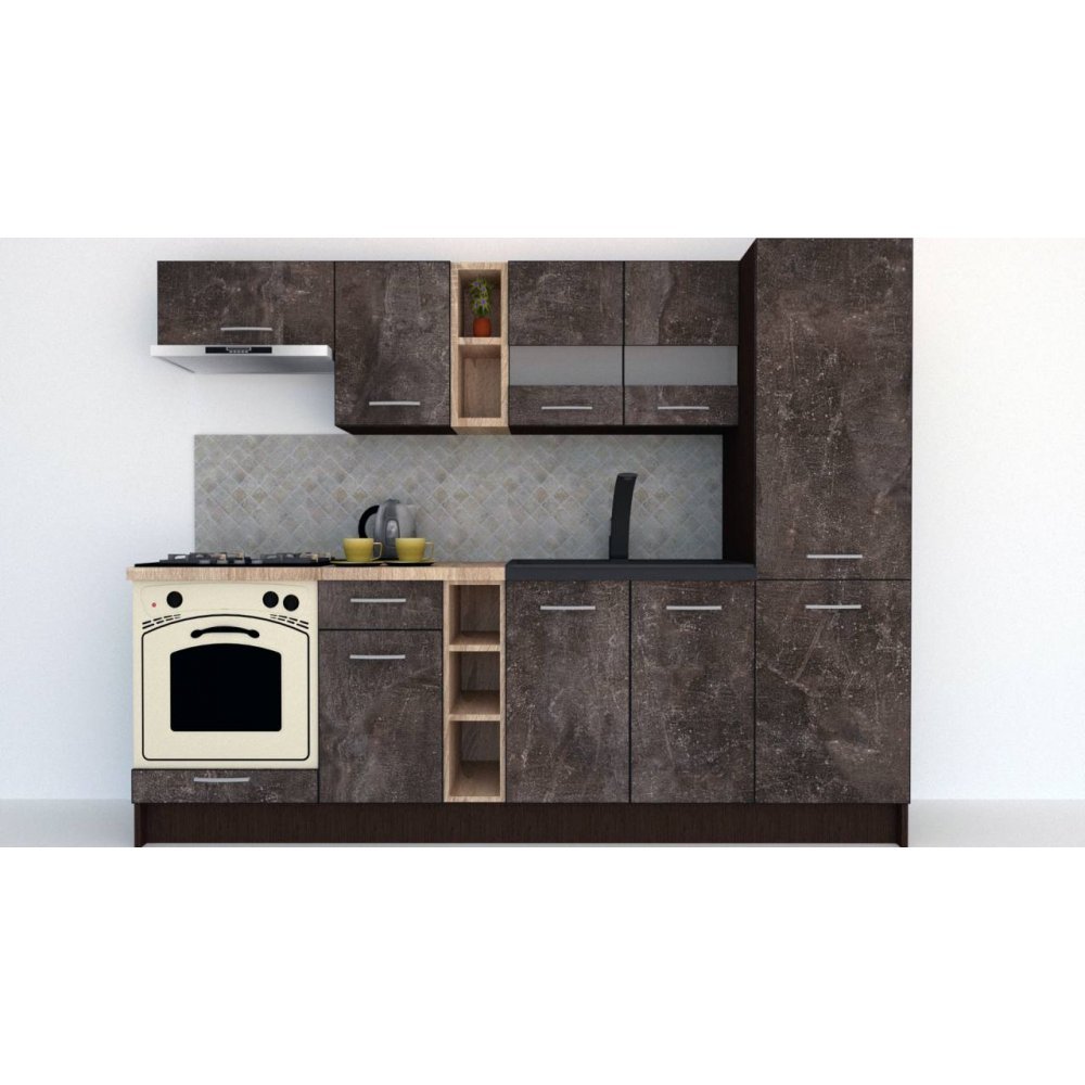 Bucatarie MARINA NEW 250 A Wenge / Decor 4299