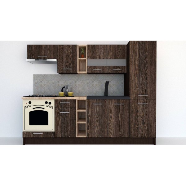 Bucatarie MARINA NEW 250 A Wenge / Decor 7648