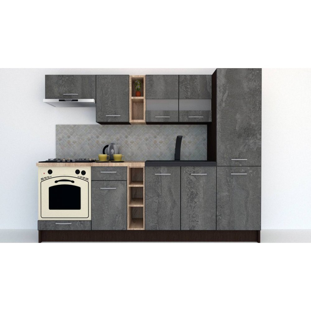 Bucatarie MARINA NEW 250 A Wenge / Decor K352