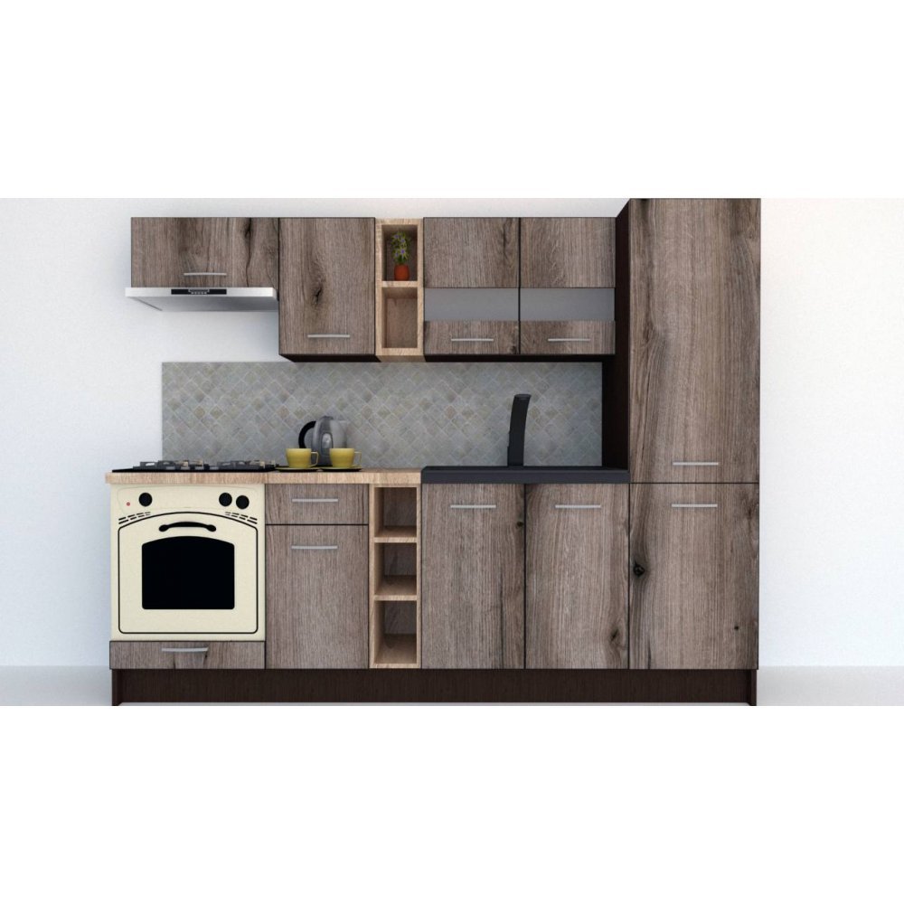 Bucatarie MARINA NEW 250 A Wenge / Decor K366