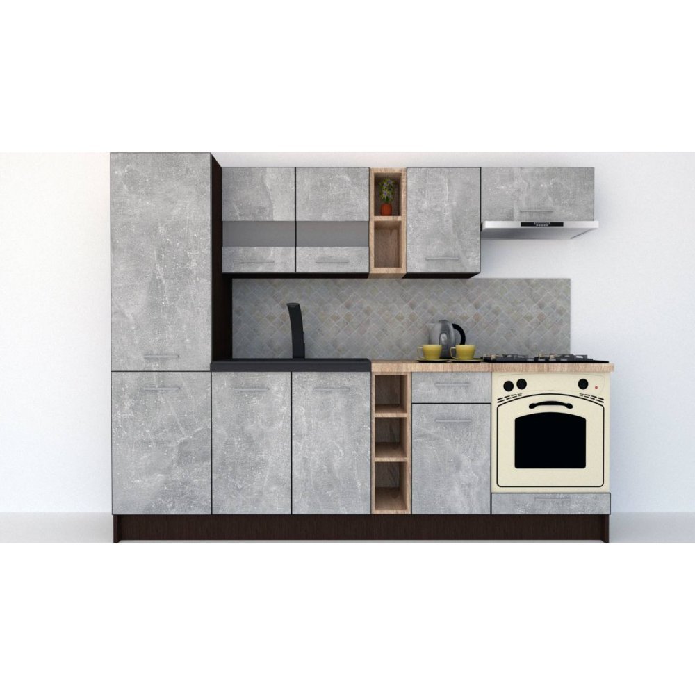 Bucatarie MARINA NEW 250 B Wenge / Decor 4298