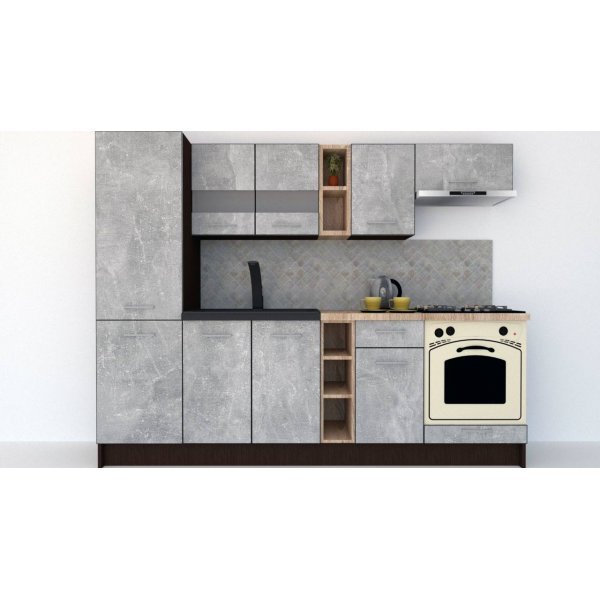 Bucatarie MARINA NEW 250 B Wenge / Decor 4298