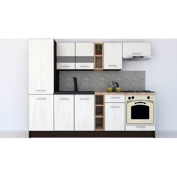 Bucatarie MARINA NEW 250 B Wenge / Decor 8508