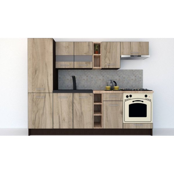Bucatarie MARINA NEW 250 B Wenge / Decor K002