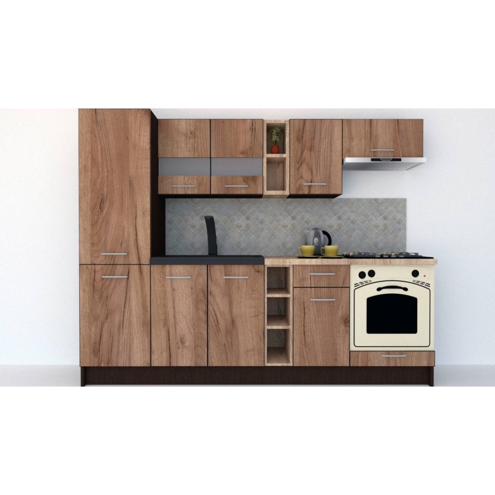 Bucatarie MARINA NEW 250 B Wenge / Decor K004