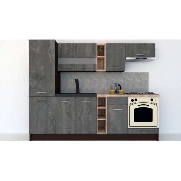 Bucatarie MARINA NEW 250 B Wenge / Decor K352